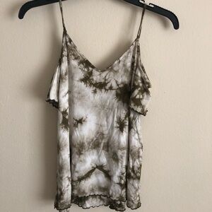 AEO Marbled cold shoulder top